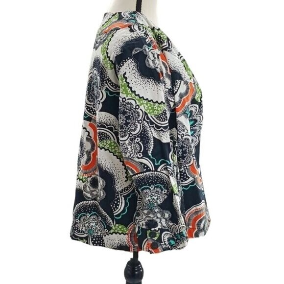 Coldwater Creek Cardigan Jacket Multicolor One Button Geometric Womens Size L - Picture 4 of 7